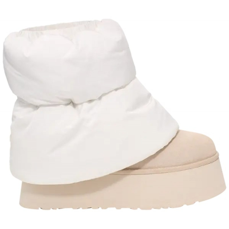 UGG Classic Mini Dipper Puffer White Ceramic (W)
