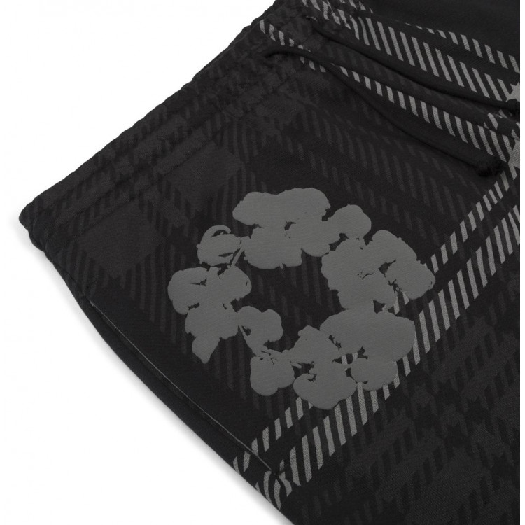 Denim Tears Plaid Cotton Wreath Sweatpants 'Black'