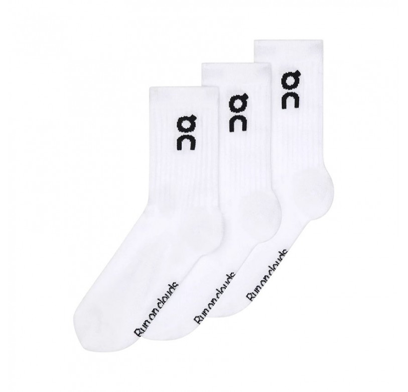 On Running Logo Sock High 3P White
