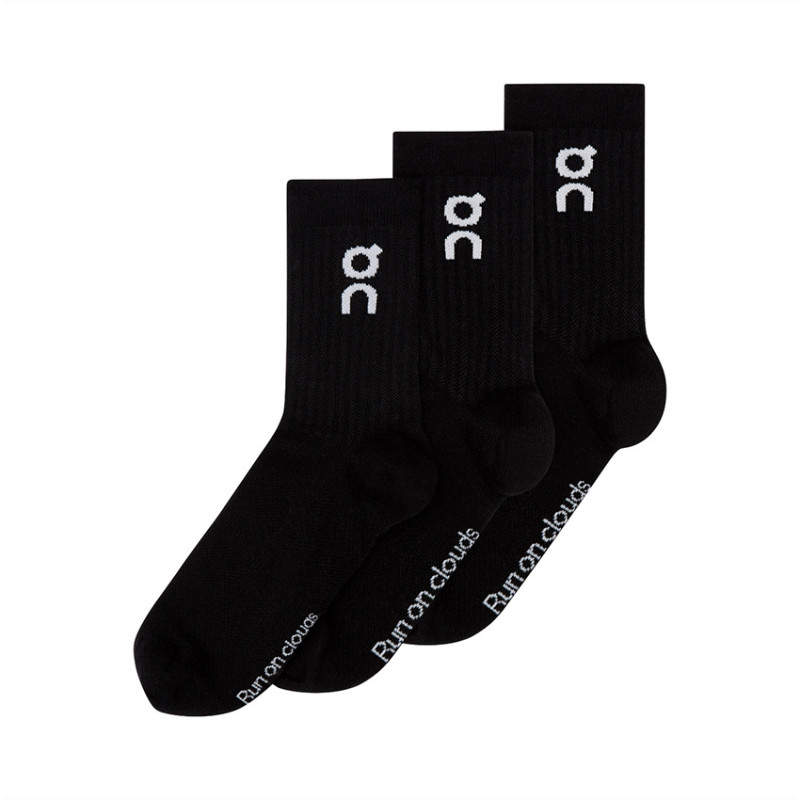 On Running Logo Sock High 3P Black