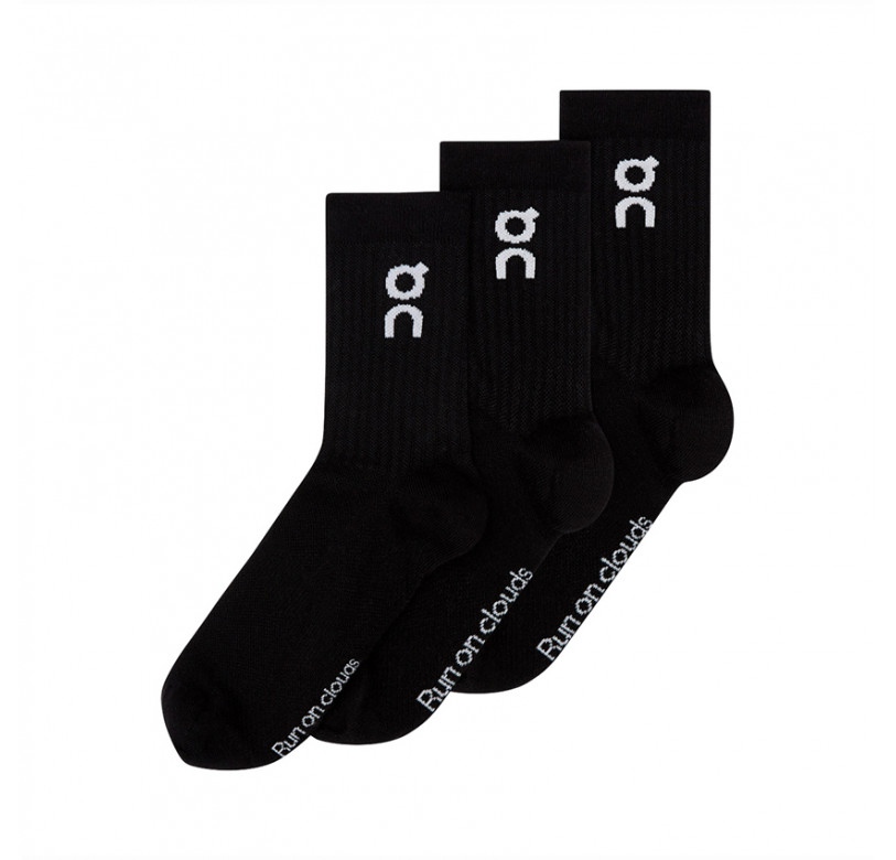 On Running Logo Sock High 3P Black