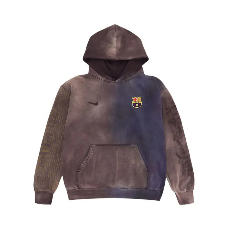 Nike FC Barcelona x Cactus Jack Split-Dye Crest Hoodie 'Brown'