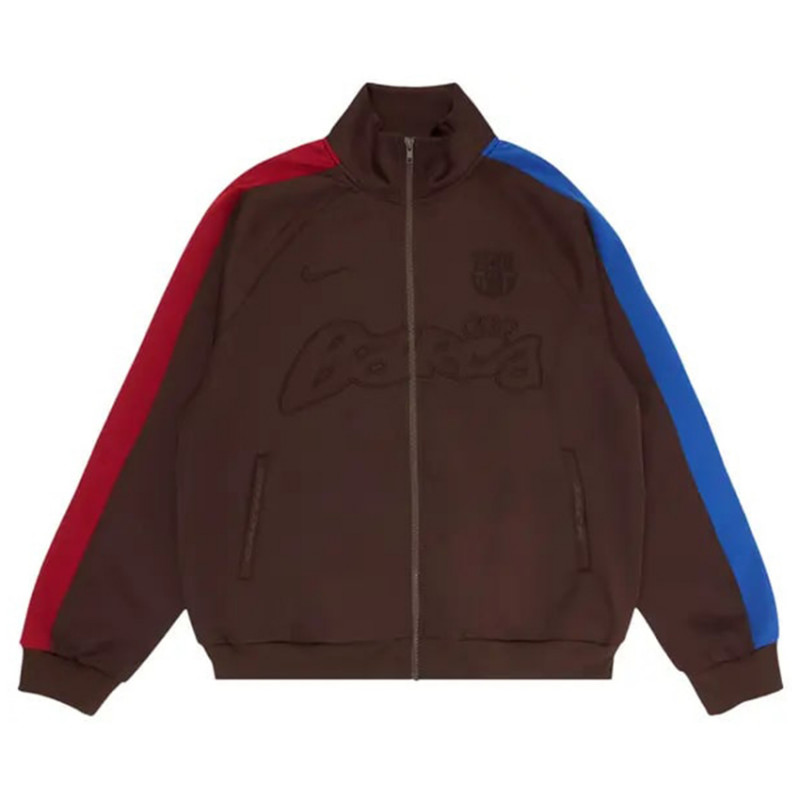 Nike FC Barcelona x Cactus Jack Retro Zip Anthem Jacket 'Brown'