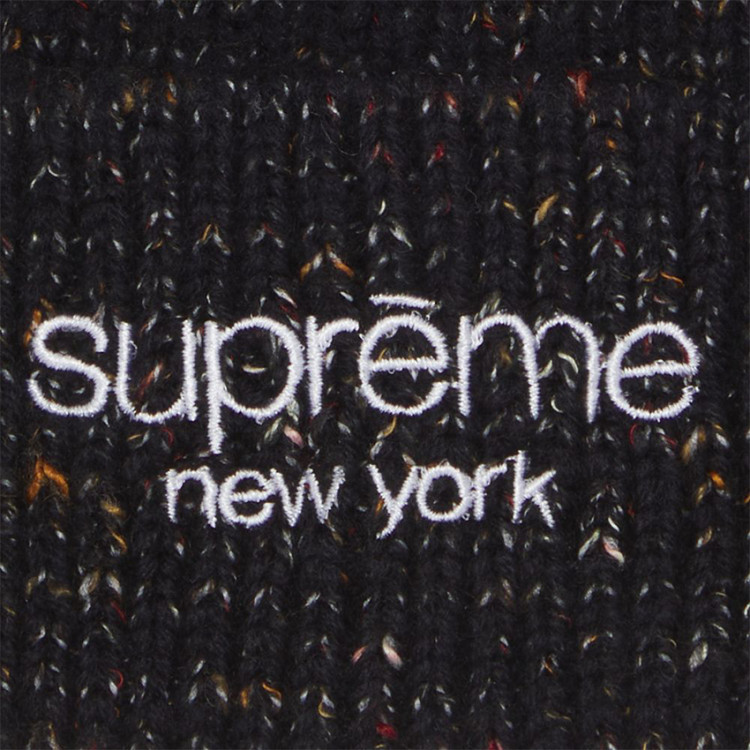 Supreme Rainbow Speckle Beanie 'Black'
