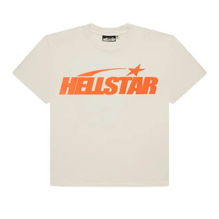 Hellstar Classic T-Shirt (Regular Print) 'White/Orange'
