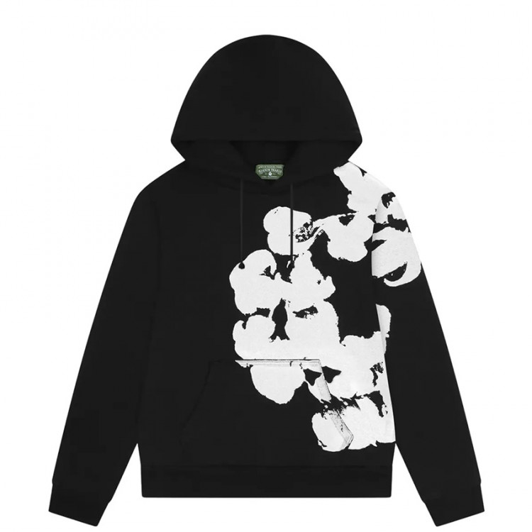 Denim Tears Big Cotton Wreath Sweatshirt Black