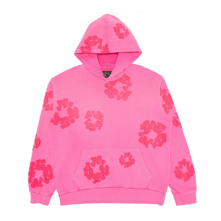 Denim Tears Mono Cotton Wreath Hoodie 'Pink'