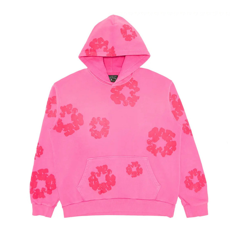 Denim Tears Mono Cotton Wreath Hoodie 'Pink'