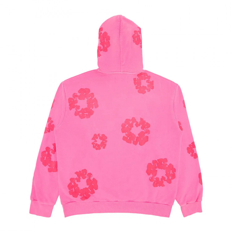 Denim Tears Mono Cotton Wreath Hoodie 'Pink'