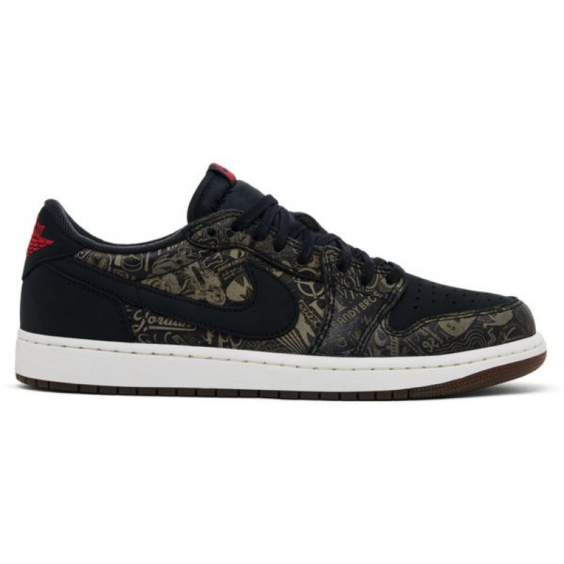Air Jordan 1 Retro Low OG Laser Black University Red