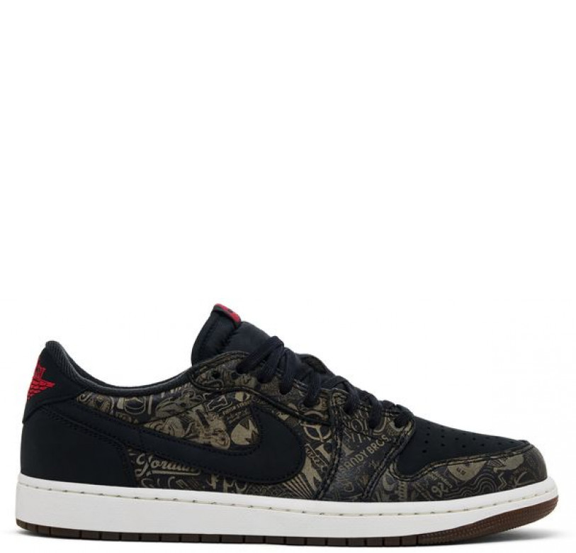 Air Jordan 1 Retro Low OG Laser Black University Red