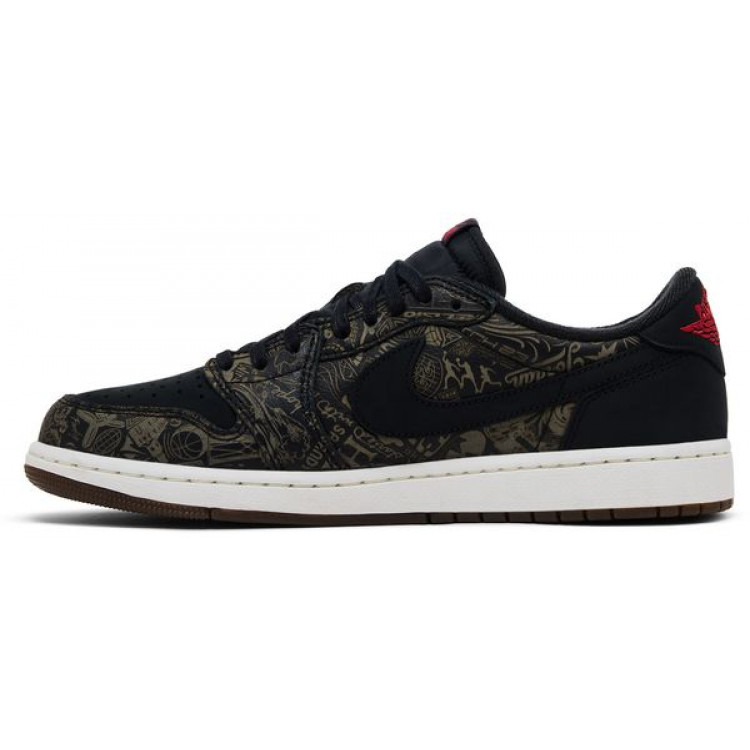 Air Jordan 1 Retro Low OG Laser Black University Red