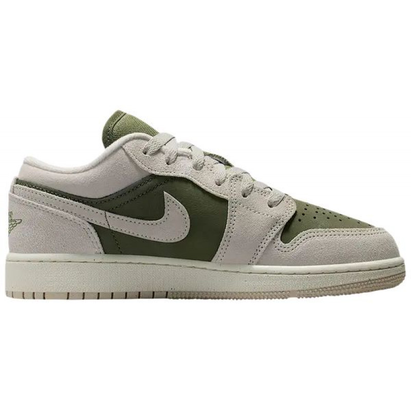 Air Jordan 1 Low SE Medium Olive Sail (GS)