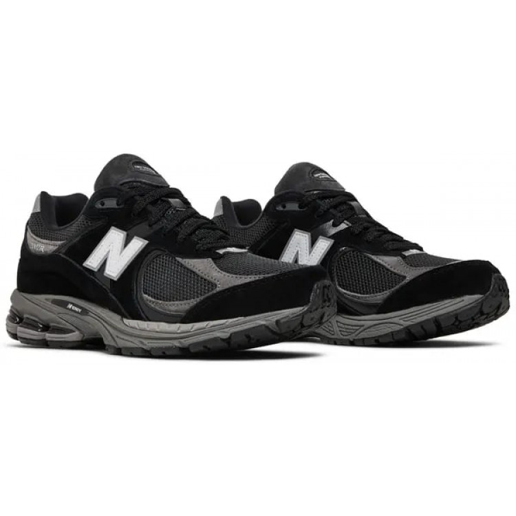 New Balance 2002R Black Dark Grey