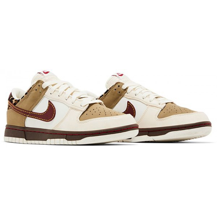 Nike Dunk Low Retro Khaki Team Red Pearl White (W)