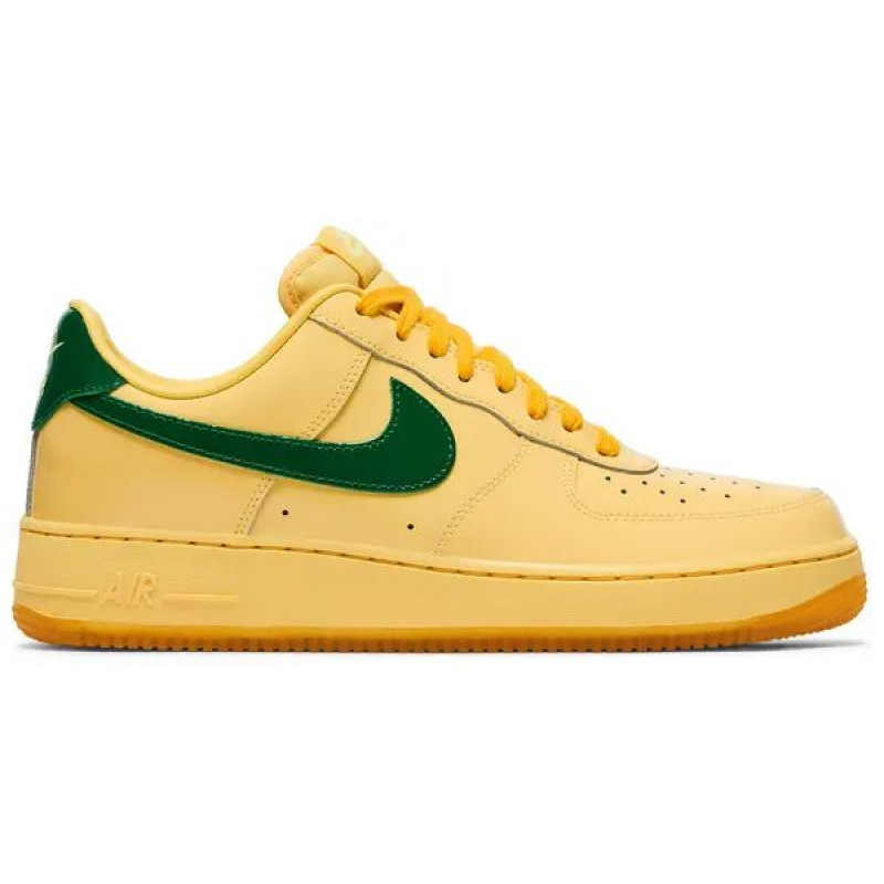 Nike Air Force 1 Low Patent Leather Topaz Gold Pine Green