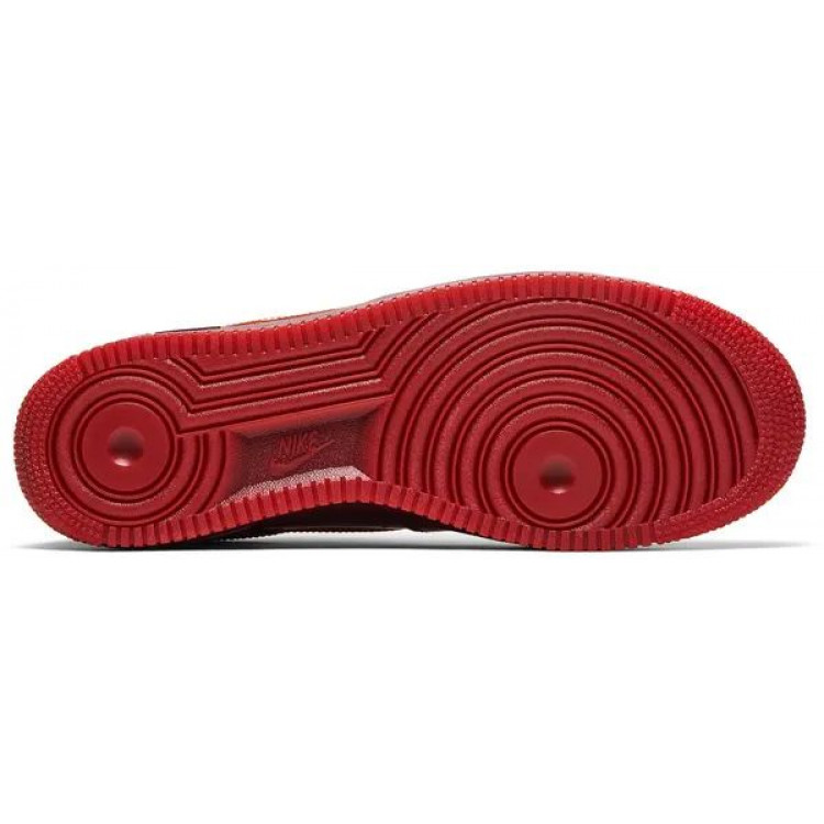 Nike Air Force 1 Low Patent Leather Dark Team Red Safety Orange