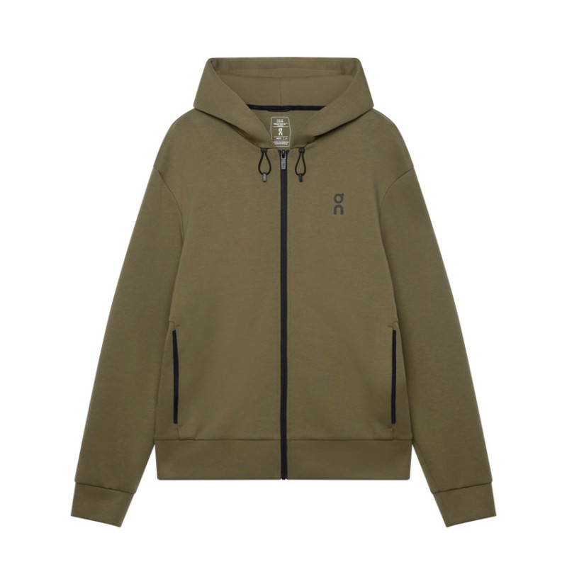 On Running Focus Tech Zip Hoodie Olive