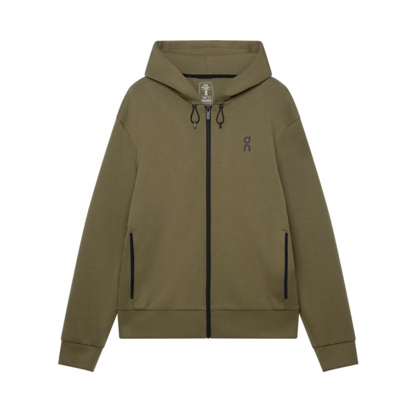 On Running Focus Tech Zip Hoodie Olive