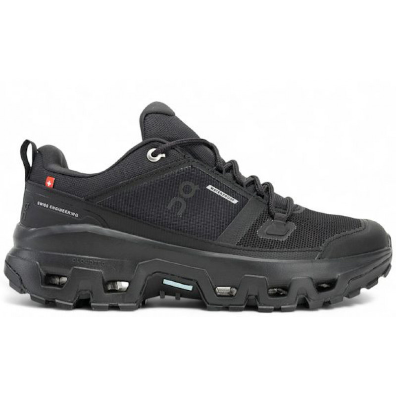 On Running Cloudrock Low Waterproof Black Black (W)