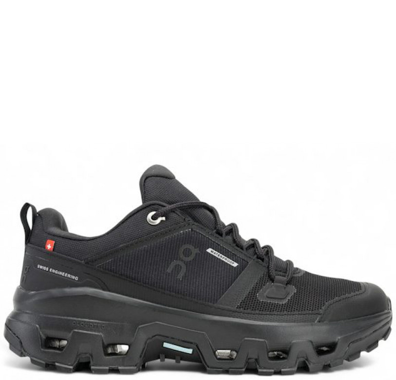 On Running Cloudrock Low Waterproof Black Black (W)