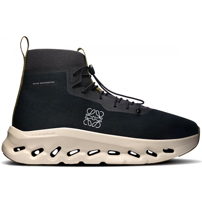 On Running Cloudtilt Hi LOEWE Black Oatmeal Olive
